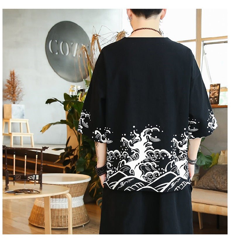 Summer short-sleeved T-shirt suit