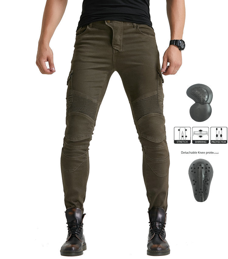Kevlar Motorcycle Jeans Men And Women High Elastic Racing Pants