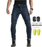 Kevlar Motorcycle Jeans Men And Women High Elastic Racing Pants