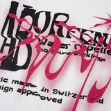 Fashion Abstract Letter Print Short-sleeve Men