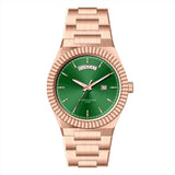 Business Gentleman's Log-Type Quartz Waterproof Steel Strap
