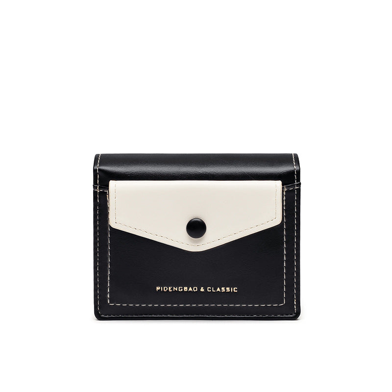 Urban Minimalist Women's Short Leather Wallet