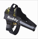 Personalized Dog Harness NO PULL Reflective Breathable Adjustable Pet Harness Vest For Small Large Dog Custom Patch Pet Supplies