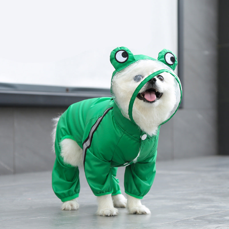 Four Legged Raincoat Pet Waterproof Clothing