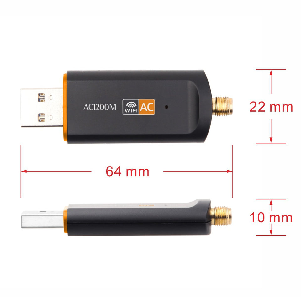 1200m Dual-band Gigabit Wireless USB Network Adapter