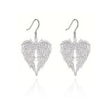 New European And American Angel Wing Heart-shaped Jewelry Earrings