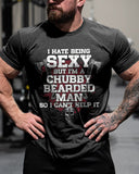 European And American Letters Print Loose Men's T-shirt Summer