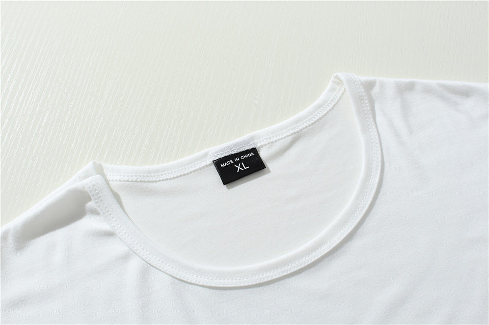Letter Print Short Shirt Team Clothing European And American Fabrics