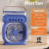 3 In 1 Portable Air Conditioner Evaporative Air Cooler LED Night Lights 3 Speeds Humidifier Fan For Home Office