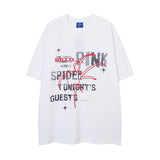 Fashion Spider Letter Print Short-sleeve Men