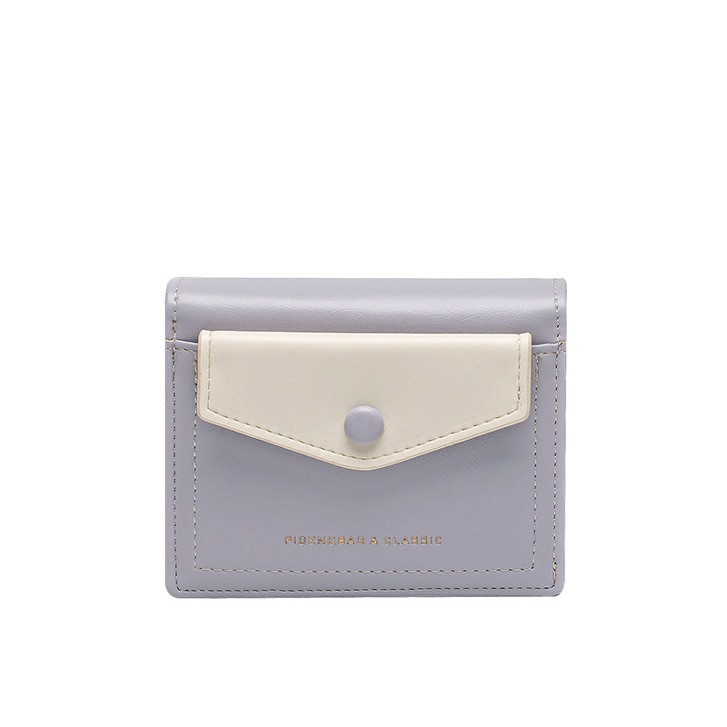 Urban Minimalist Women's Short Leather Wallet