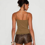 Sequined Embroidered Strap Vest Women's Clothing