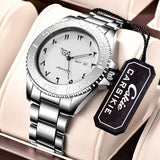 Luminous Mens Sports Mechanical Watch With Date Display And Water Resistance
