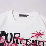 Fashion Abstract Letter Print Short-sleeve Men