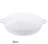 Air Fryer Tray Silicone Kitchen Supplies AirFryer Silicone Pot Grill Pan Accessories Disposable Paper Liner