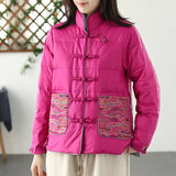 Women's Clothing Short Embroidery Down Jacket Women