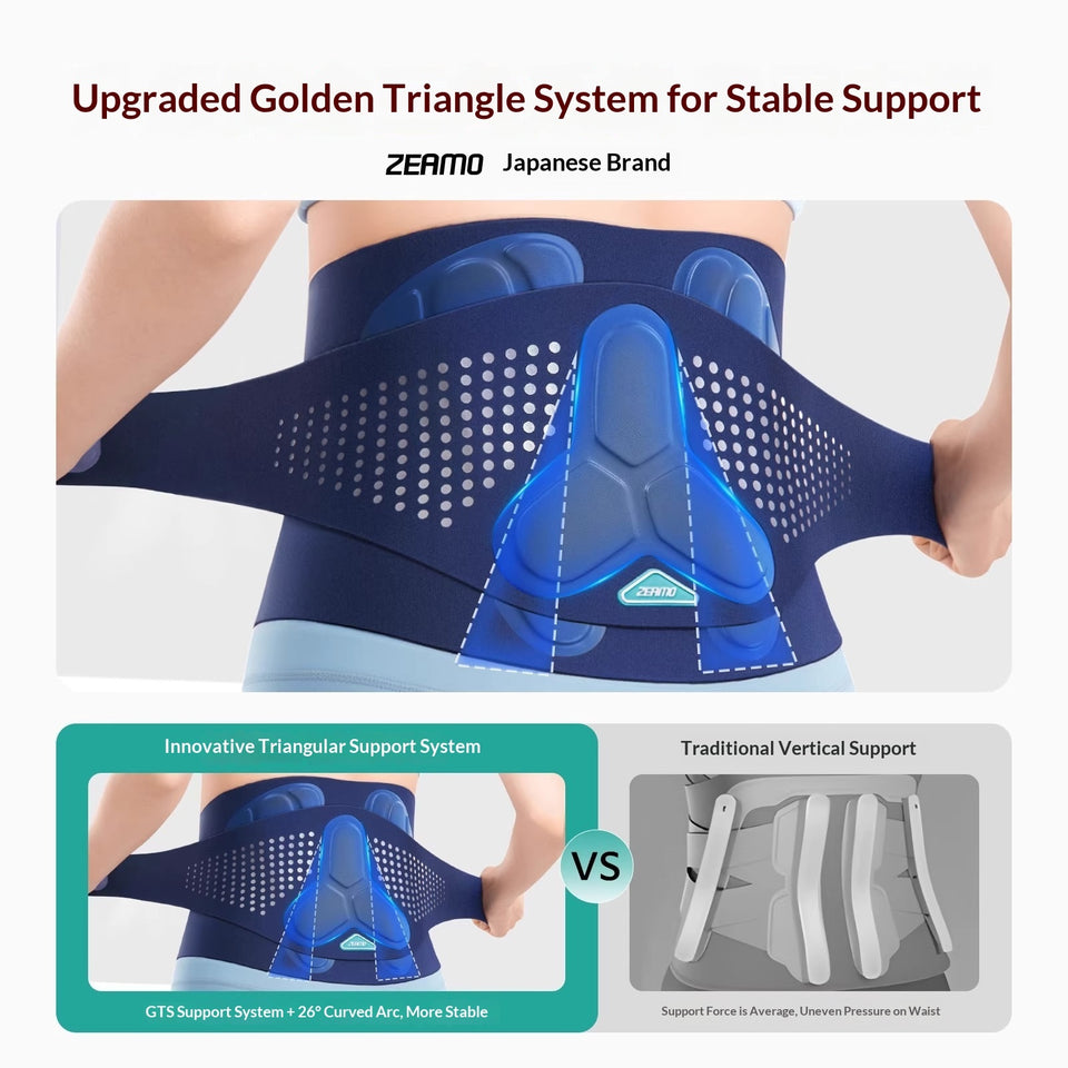 Heatable Sports Support Brace For The Lower Back
