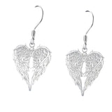 New European And American Angel Wing Heart-shaped Jewelry Earrings