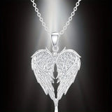 New European And American Angel Wing Heart-shaped Jewelry Earrings