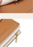Urban Minimalist Women's Short Leather Wallet