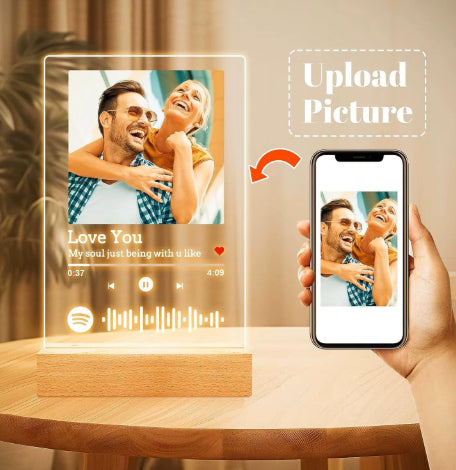 Acrylic Custom Photo Music Album Cover Night Light